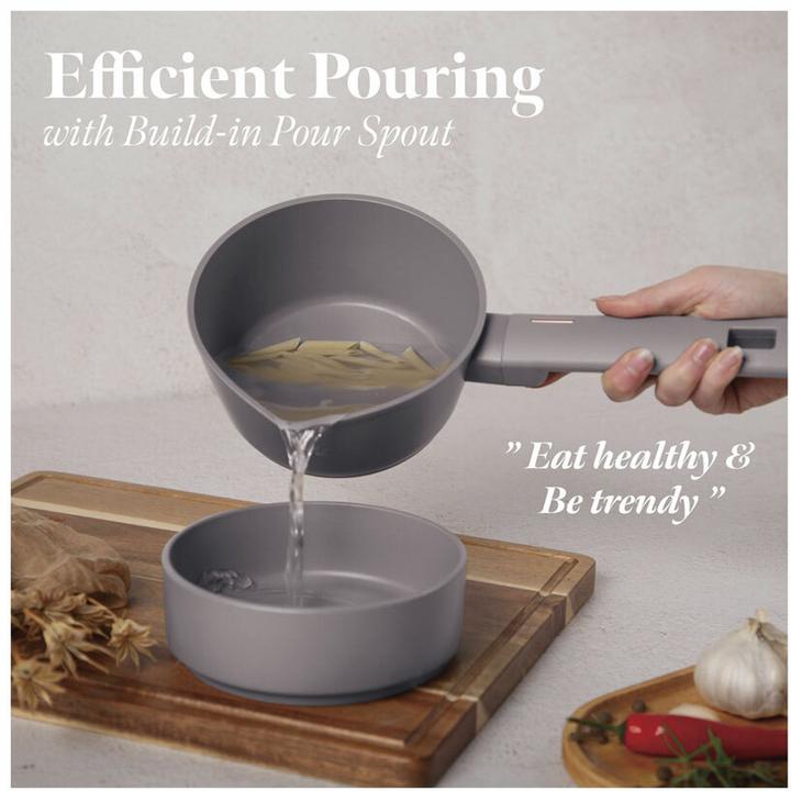 Image du produit BerlingerHaus Set de cuisine design avec dessous de plat, 10 pièces, taupe (Ensemble de casseroles et de poêles de cuisson, Aluminium)