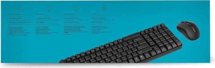 Actual product image Rapoo Wireless Kit X1800S US-I Black (US, Wireless)
