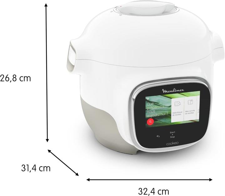 Immagine prodotto Moulinex Multicucina intelligente con touchscreen, Wi-Fi, ricette integrate e guida passo-passo