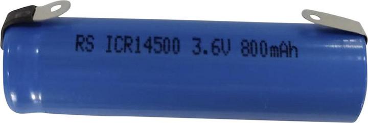Actual product image Rs Pro ICR14500 lithium-ion battery, 3.7V / 820mAh, standard connection (3.60 V, 820 mAh)