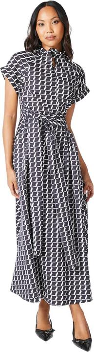 Actual product image Principles Womens/Ladies Monochrome Twist Neck Midi Dress (36)