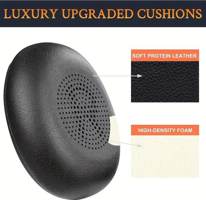 Produktbild PhoneLook Weiche Leder-Ersatz-Ohrpolster für Jabra Evolve2 65 / Evolve2 40 / Elite 45h (Evolve2 65)