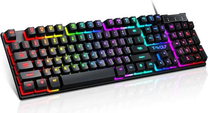Produktbild T-WOLF T20 gaming keyboard with LED light (ENG)