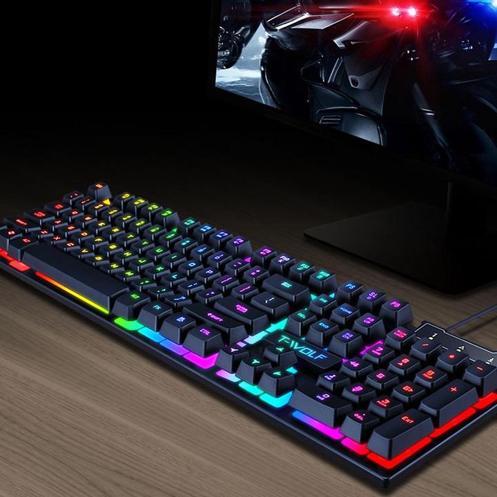 Produktbild T-WOLF T20 gaming keyboard with LED light (ENG)