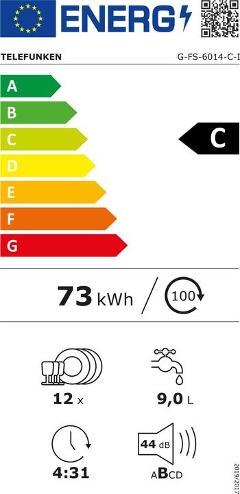 Energie-Label Telefunken G-FS-6014-C-I