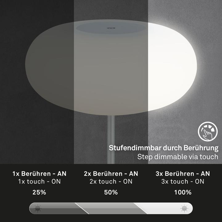 Image du produit Briloner Lampe de table LED, chrome mat, 1xModules LED/3W (330 lm)