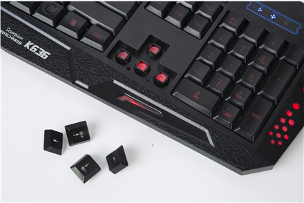 Actual product image Marvo K636 gaming keyboard, EN (US, Cable)