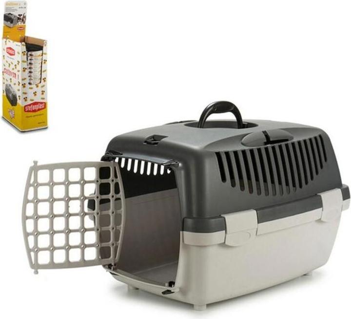 Produktbild Kerbl Transportor Gray Plastic (47 x 30 x 33 cm) (Hund, Katze, Reflektoren)