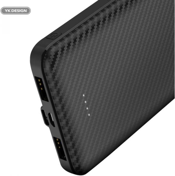 Actual product image YK Design Power Bank 2x 2.1A USB (10000 mAh)