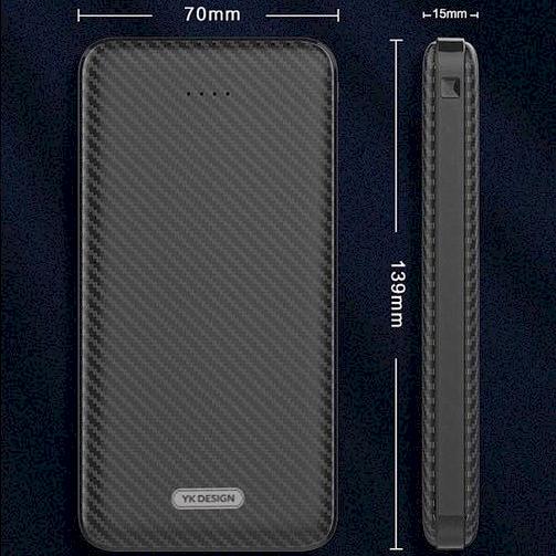 Actual product image YK Design Power Bank 2x 2.1A USB (10000 mAh)