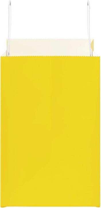 Produktbild VidaXL Kraftpapiertüten 50 Stk. mit Henkel Gelb 26x17x25 cm Papiertüte (Geschenktüte, 50 x)