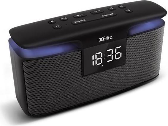 Actual product image Xblitz Harmony Wireless Bluetooth Speaker With Alarm Clock