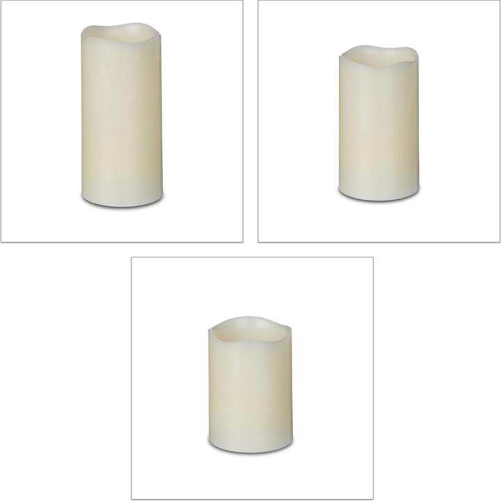Produktbild Relaxdays Kerzen Wachs (3x)