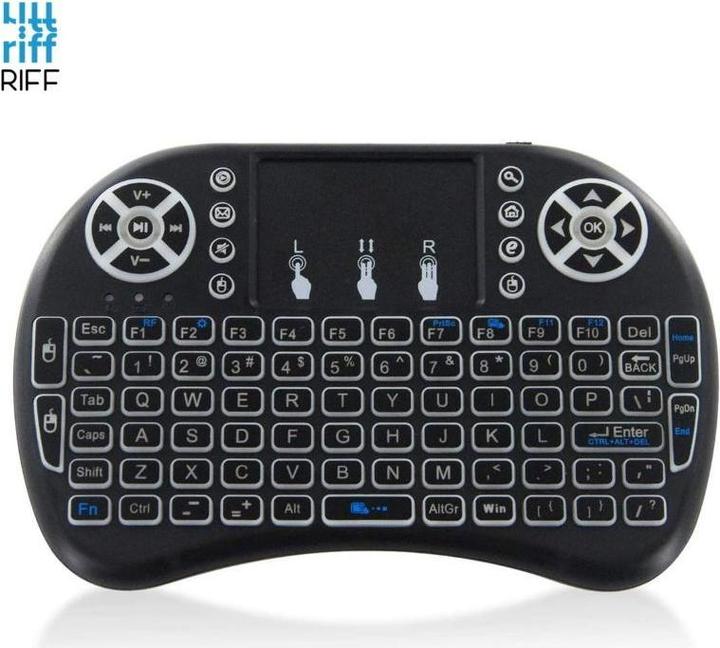Actual product image Pferd Riff MK-1 Bluetooth Mini Backlit Keyboard for Smart TV (Eng. Int., Wireless)
