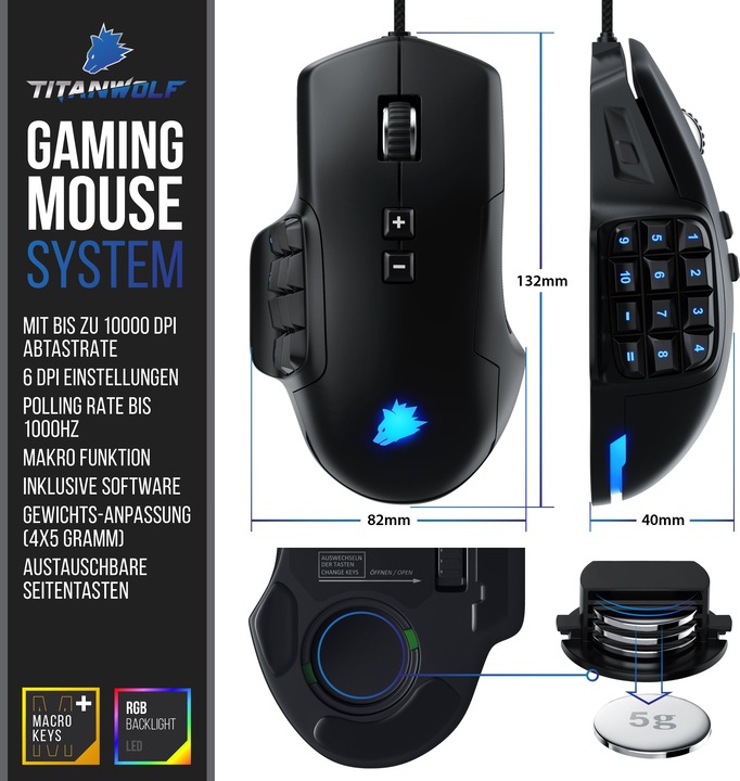 Actual product image Titanwolf System (Cable)
