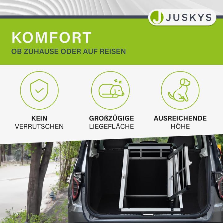 Produktbild Juskys Hundetransportbox (Hund, Sicherheitsverschluss)
