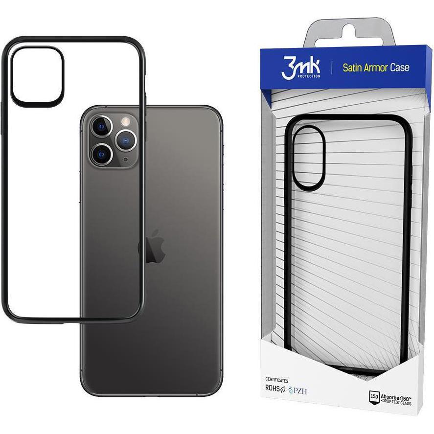 Thumbnail - 3MK SatinArmor Case for iPhone 11 Pro Max Military Class (Apple iPhone 11 Pro Max), Smartphone Hülle, Schwarz