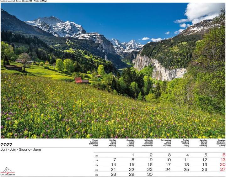 Actual product image Swiss Panorama 2027 (40 x 31)