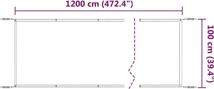 Immagine prodotto vidaXL Senkrechtmarkise (1 m)