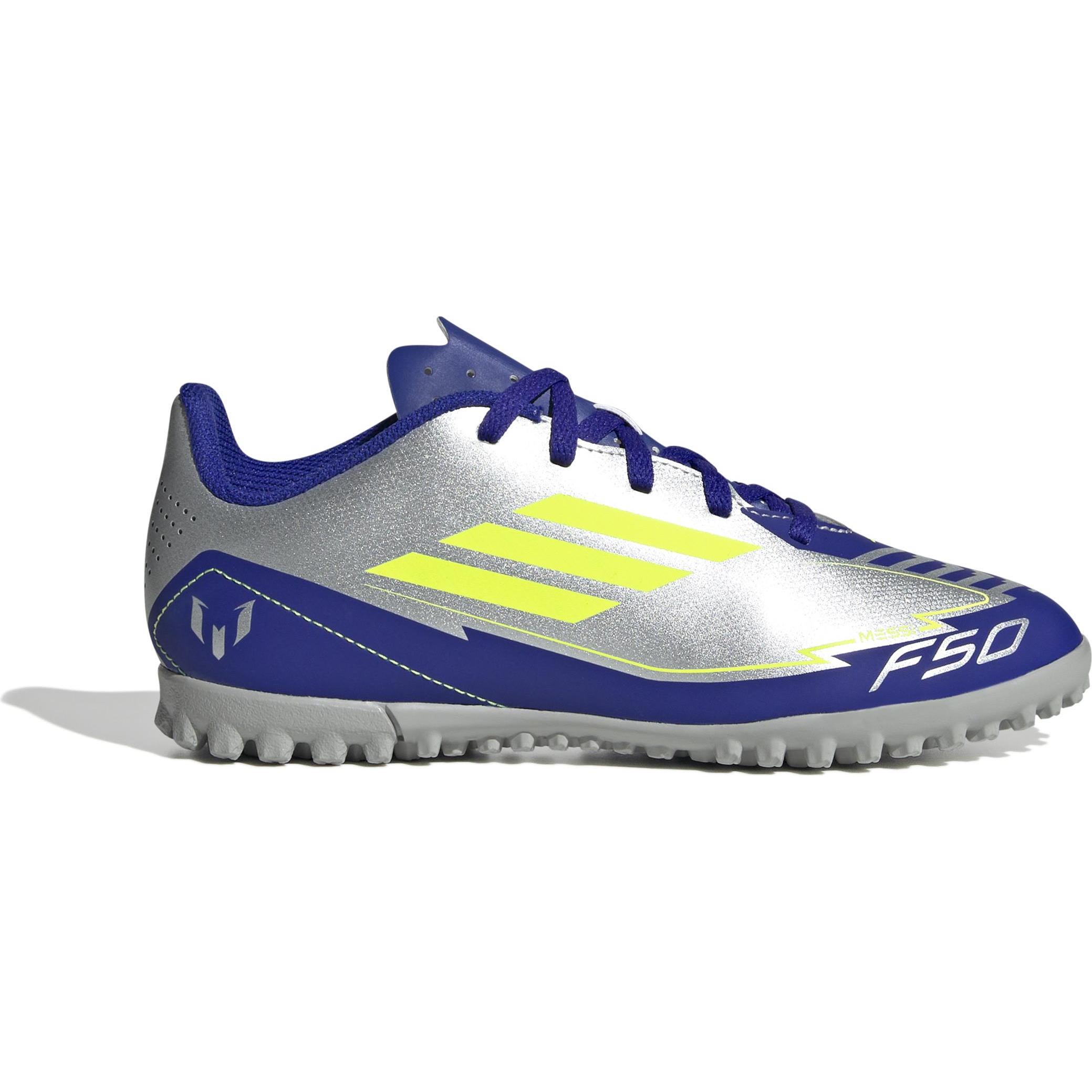 adidas, Fussballschuhe, F50 Club Messi TF (38 2/3), Silber