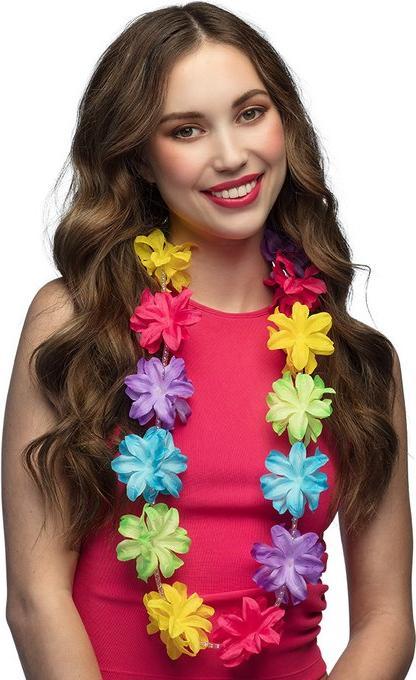 Actual product image Boland Collier de fleurs Hawaii - Arc-en-ciel
