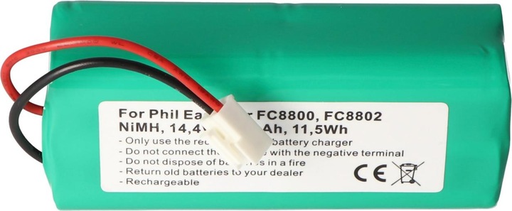 Actual product image AccuCell Battery Philips Easystar FC8800 Battery FC8802, 432200624651