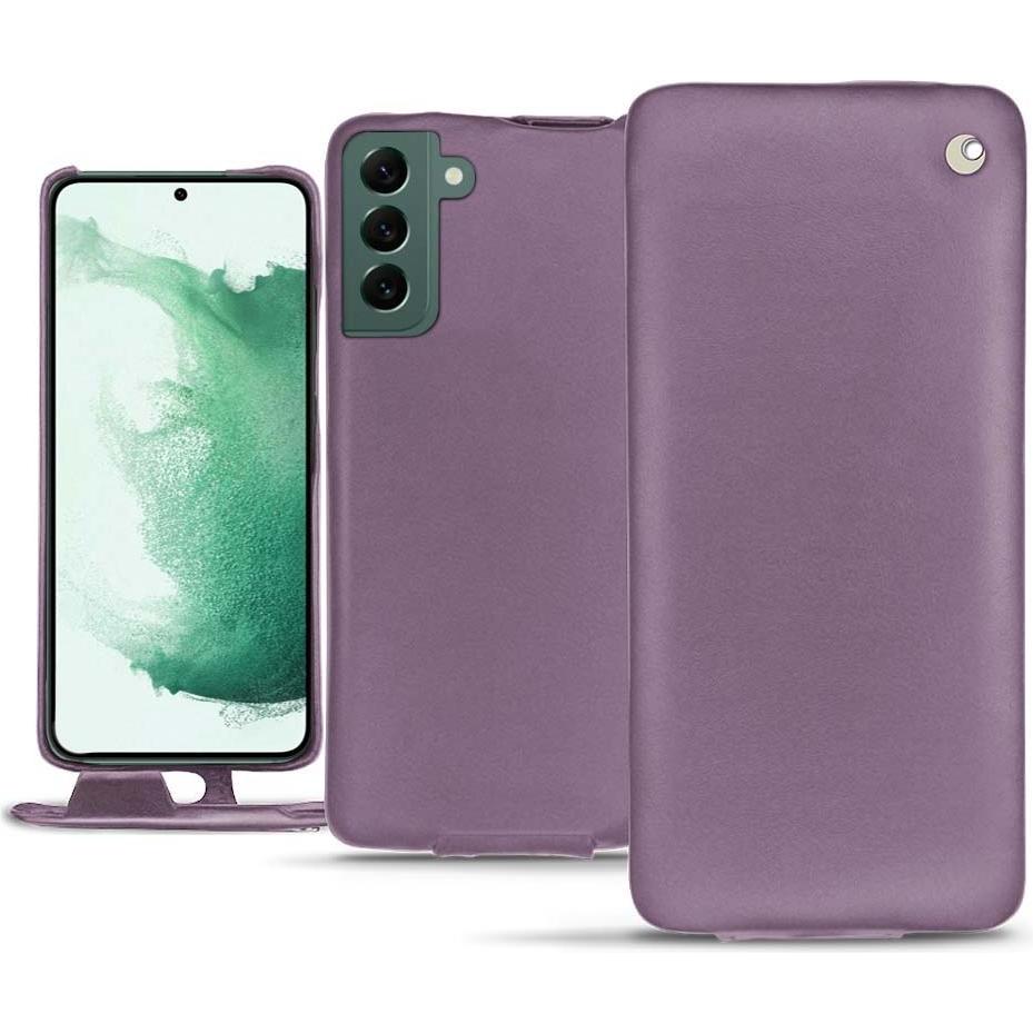 Noreve Lederschutzhülle vertikal (Samsung Galaxy S22+ 5G), Smartphone Hülle, Violett