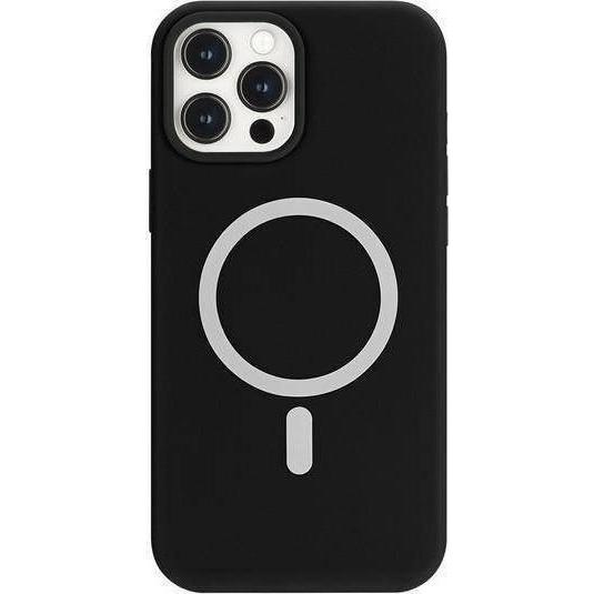 Mercury MagSafe silicone iPhone 12 Pro Max 6.7 inches black (Apple iPhone 12 Pro Max), Smartphone Hülle, Schwarz