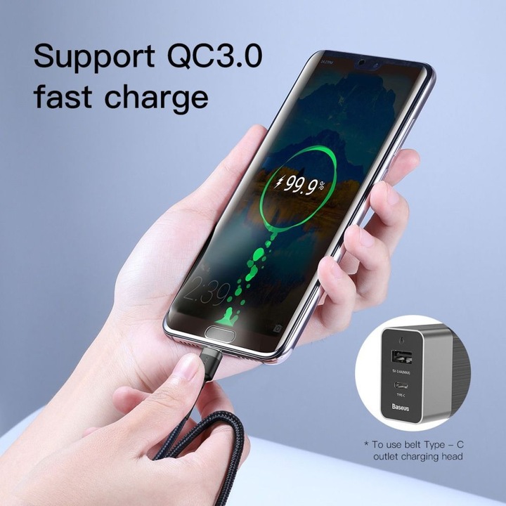 Image du produit Baseus Série Cafule Fast Charge (1 m, USB 2.0)