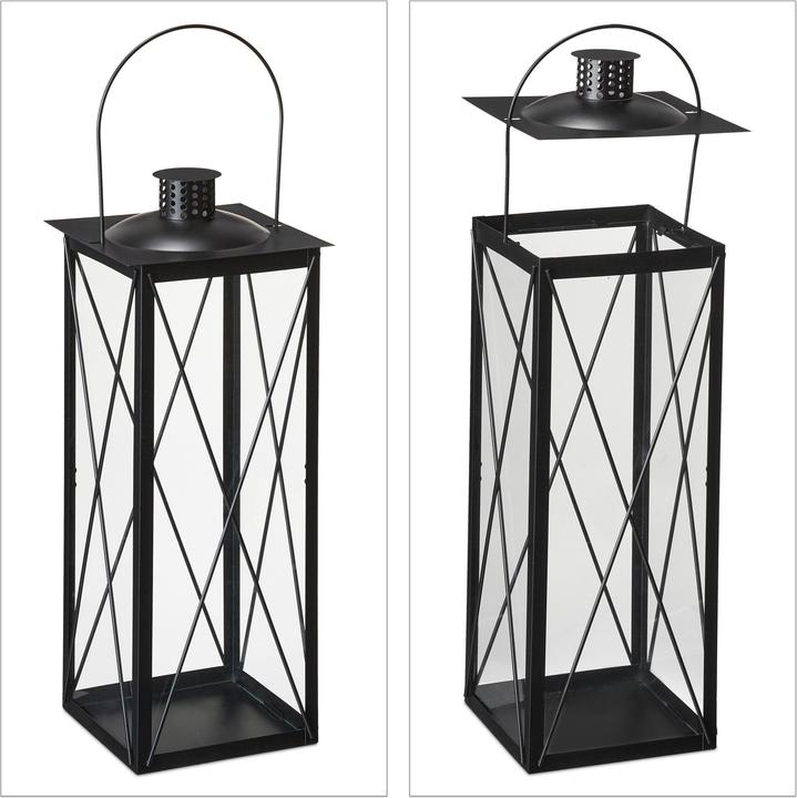 Actual product image Relaxdays 3pcs lantern set