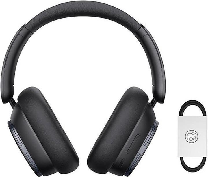 Produktbild Baseus Bowie H1 Wireless Headphones Bluetooth 5.2 (black) (ANC, 80 h, Kabellos)