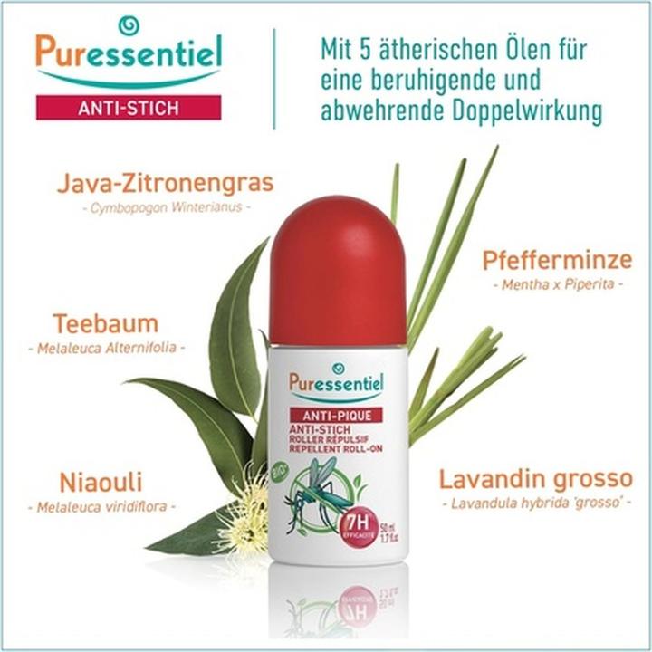 Actual product image Puressentiel Anti-sting repellent Bio Roll on (50 ml)