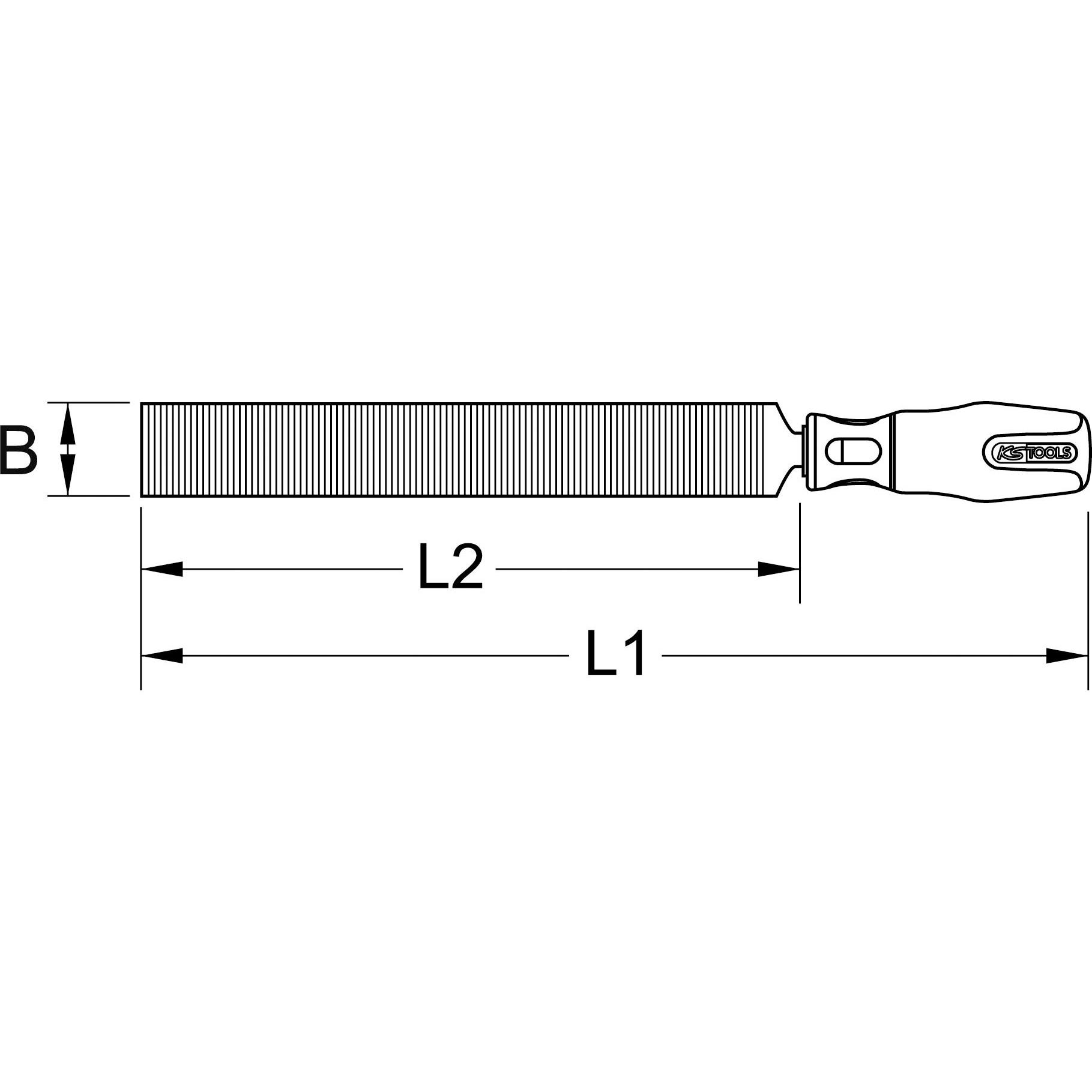 Thumbnail - KS Tools, Kelle + Spachtel, Flachschaber, 375mm (2.50 cm)