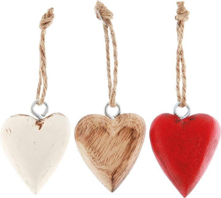 Actual product image Exner Garten und Wohnaccessoires Box with heart pendants Dost (25 x 15 x 15 cm)