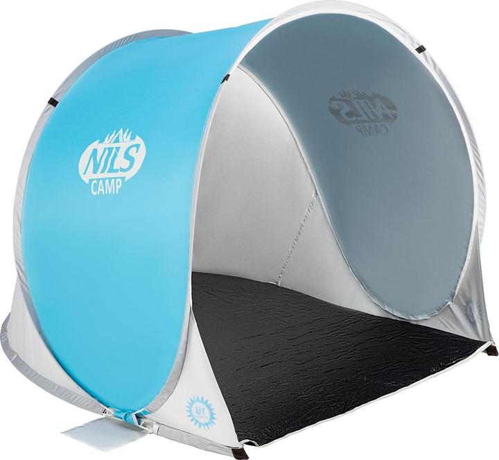 Actual product image Nils Collapsible Beach Tent NC3173 blue-grey (beach tent, 1.85 kg)