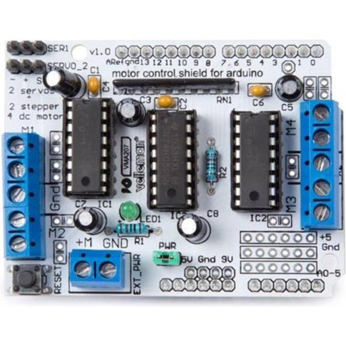 Thumbnail - Whadda L293D Motorantrieb-Erweiterungsschild für Arduino, Entwicklungsboard + Kit