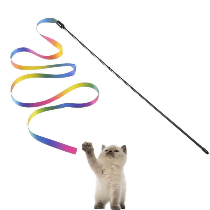 Suba Katzen-Zauberstab Regenbogenspielzeug (Spielangel Katze)