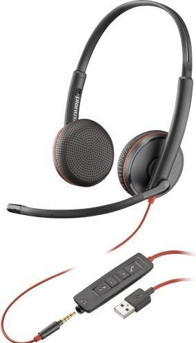 Produktbild Poly Blackwire 3225 Stereo Wired Headset, USB-A, Black (Kabelgebunden, USB-A)