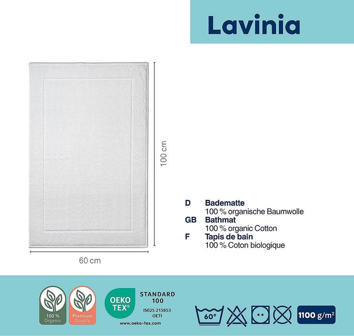 Produktbild Kela Badvorleger Lavinia weiss (100 x 60 cm)