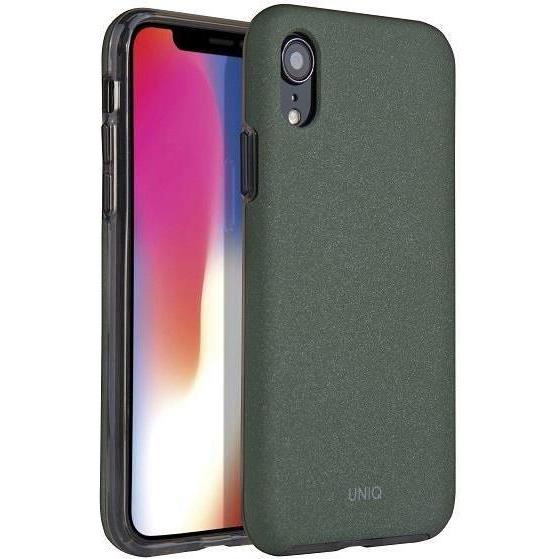 Uniq Unique case for Lithos iPhone Xr olive (Apple iPhone XR), Smartphone Hülle, Grün