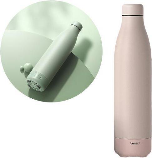 Actual product image Remax Wireless Bluetooth 5.0 Speaker with Thermos, 500 ml Pink Cup (RB-M5) (5 h)