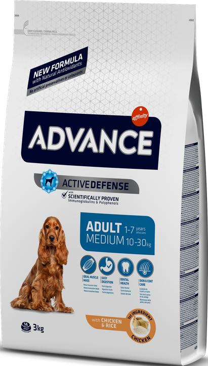Image du produit Advance Medium adult 3kg (Adulte, 1 pcs, 3132 g)