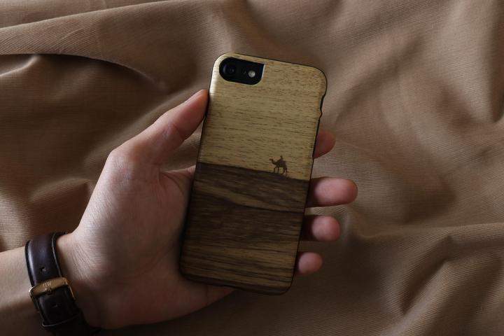 Produktbild Man.Wand &WOOD case for iPhone 7/8 terra juodas (Apple iPhone 7, Apple iPhone 8)