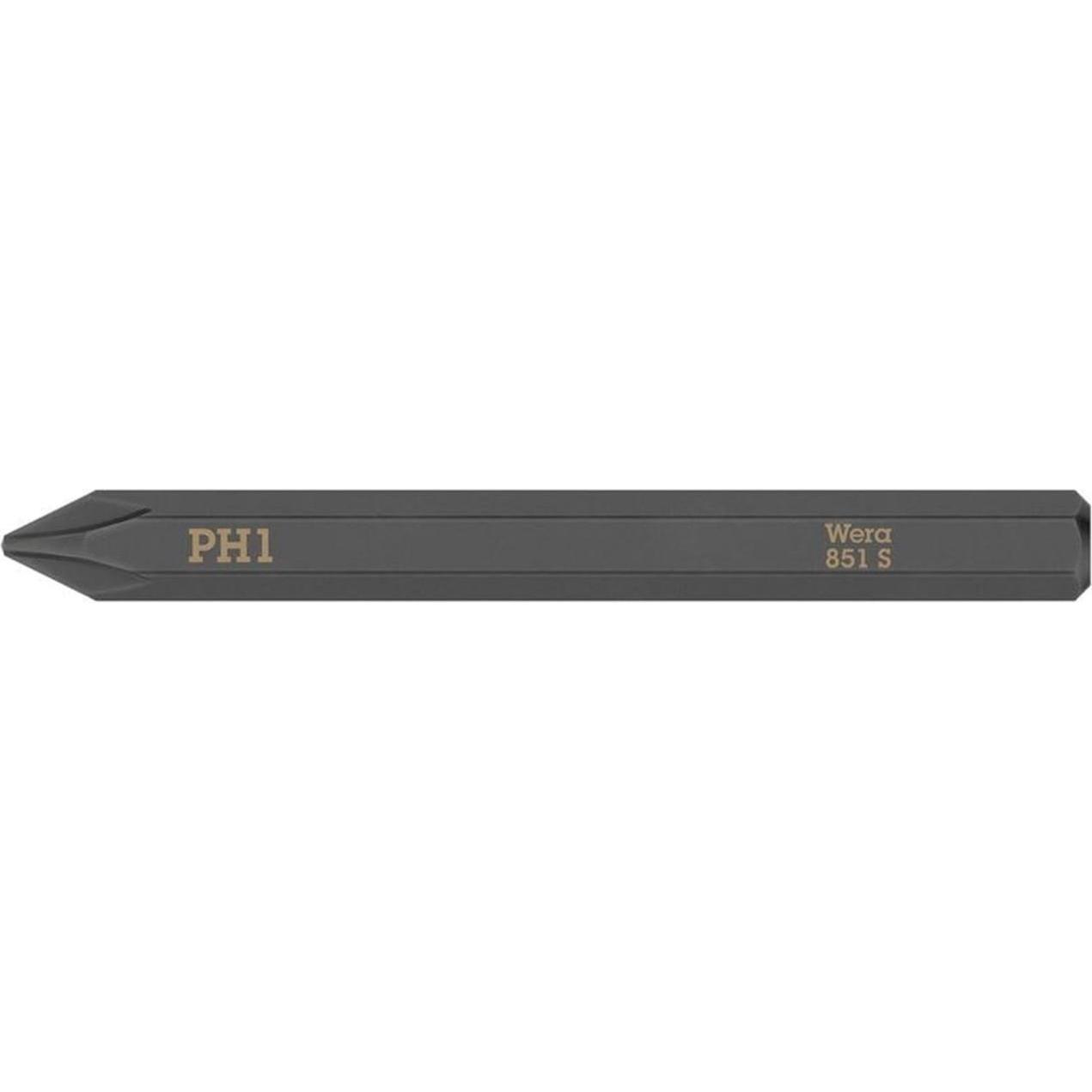 Wera, Bits, 851 S PH 1 x 70 mm (PH1)