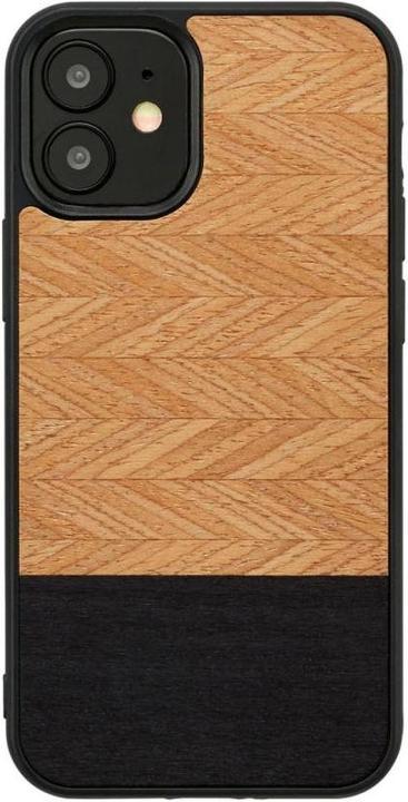 Produktbild Man.Wand & WOOD case for iPhone 12 mini herringbone nero black (Apple iPhone 12 mini)