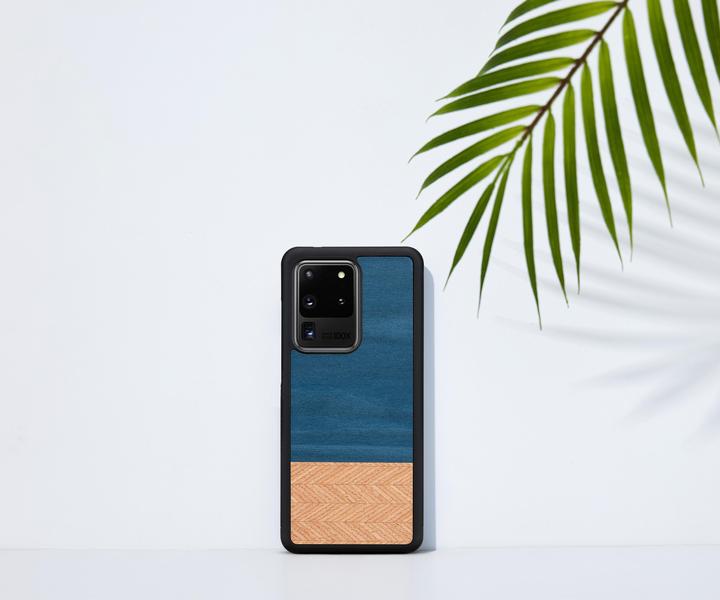 Immagine prodotto Man.Wand Custodia &WOOD per Galaxy S20 Ultra denim juodas (Samsung Galaxy S20 Ultra)