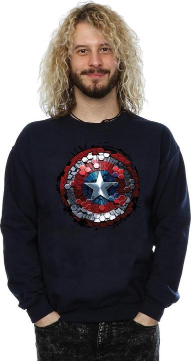Produktbild Captain America Civil War Hex Shield Sweatshirt (S)