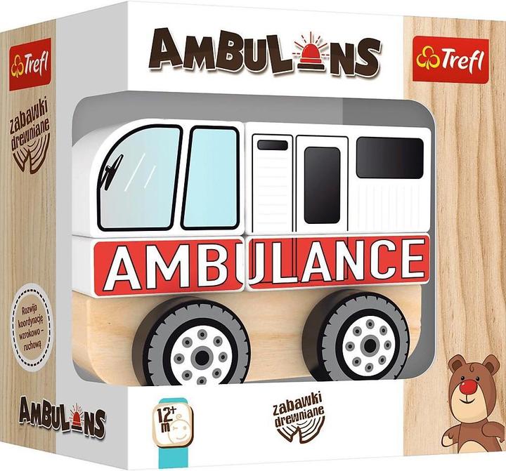 Trefl Jouet en bois - ambulance