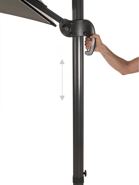 Produktbild Cocon Sonnenschirm TR-031, 300 x 300 cm, hängend, Grau (3 m)