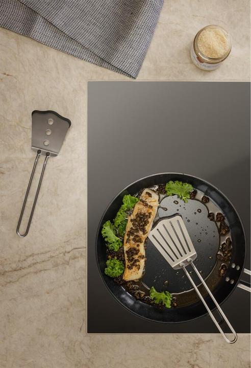 Produktbild Eva Solo Eva Trio - Pfannenwender kurz mit Silikon - Polished steel - 25.5 cm